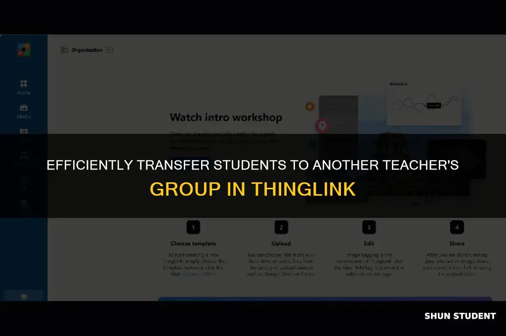 how to add students to another teacher group in thinglink