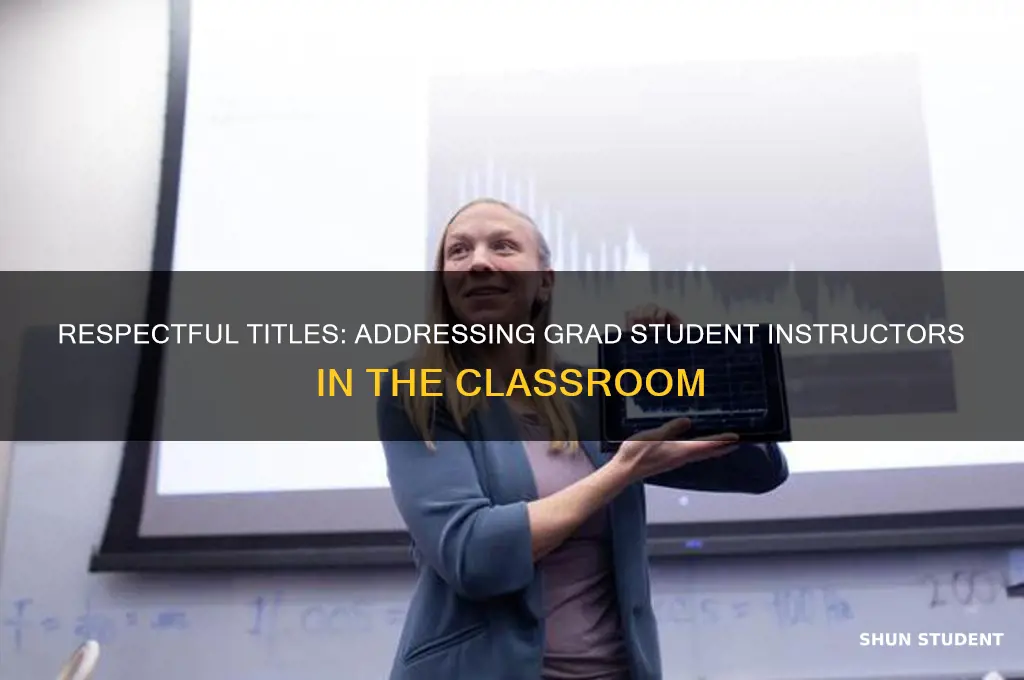 how to address a grad student who teaches a class