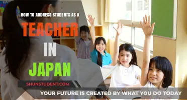 Effective Ways to Address Students in Japanese Classrooms: A Teacher's Guide