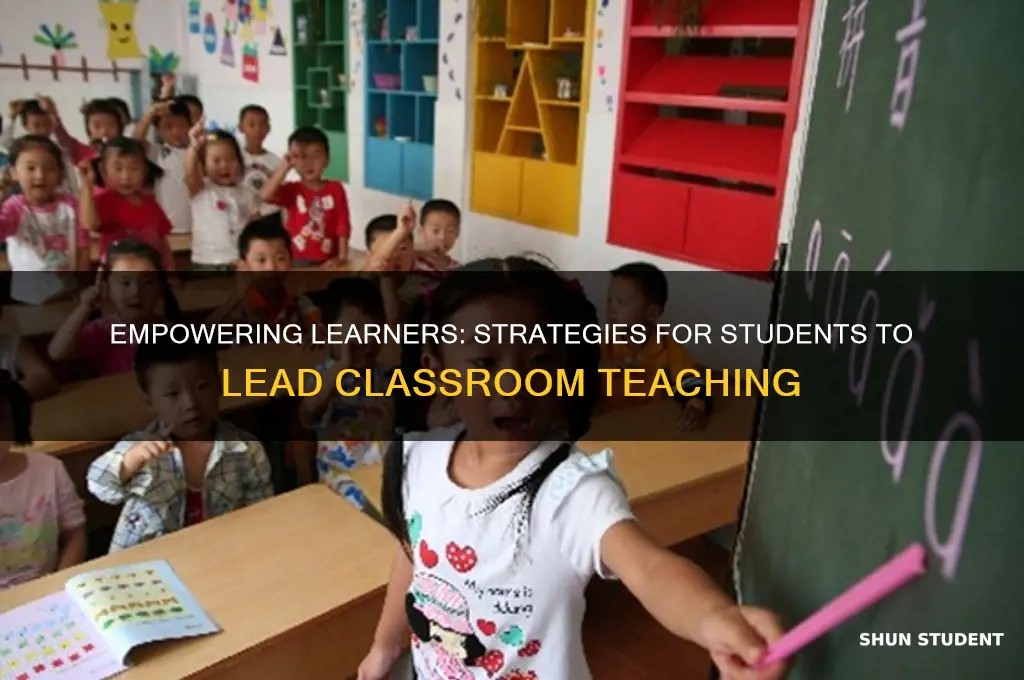 how to allow students to teach a class