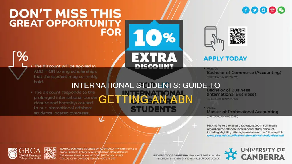 how to apply abn for international student