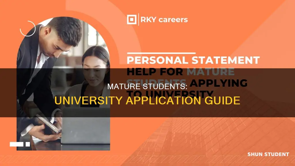 how to apply as a mature student in university