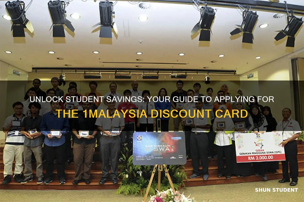 how to apply for 1malaysia student discount card