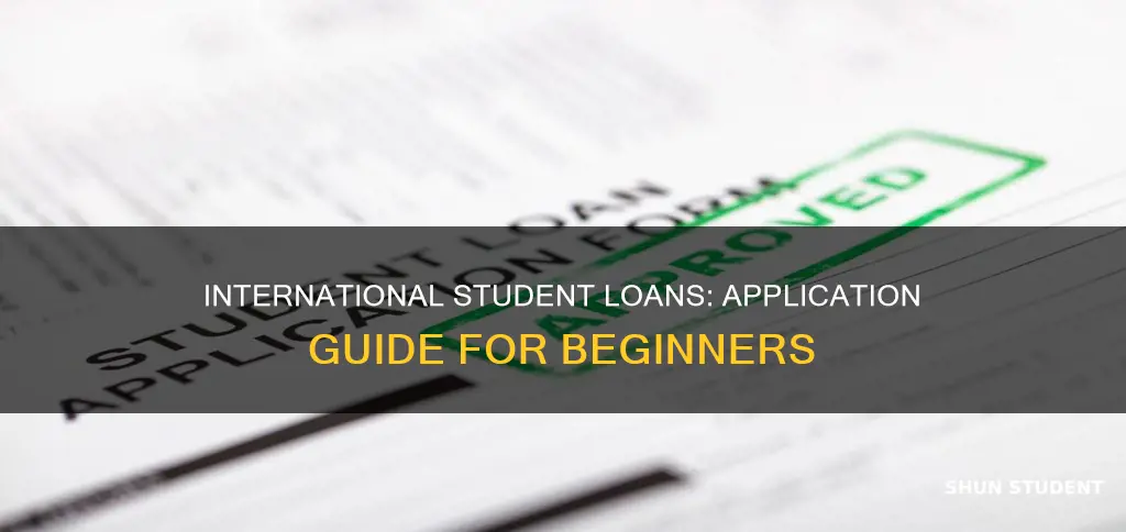 how to apply for an international student loan