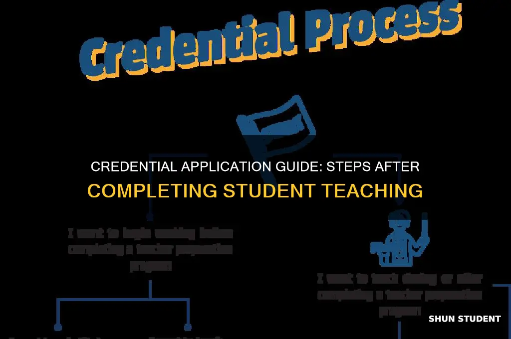 how to apply for credential after student teaching