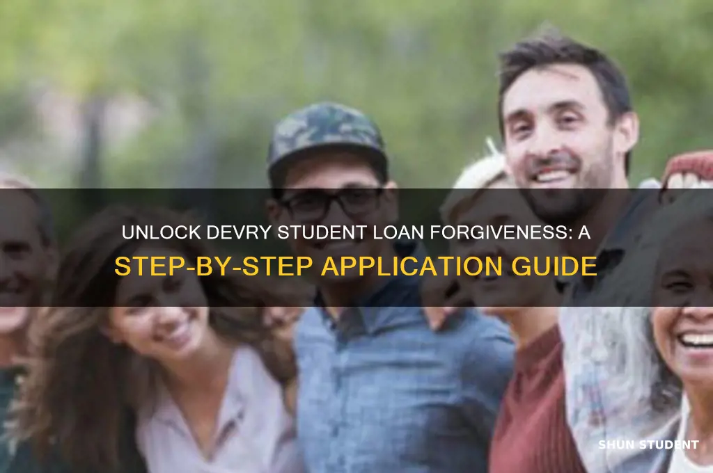 how to apply for devry student loan forgiveness