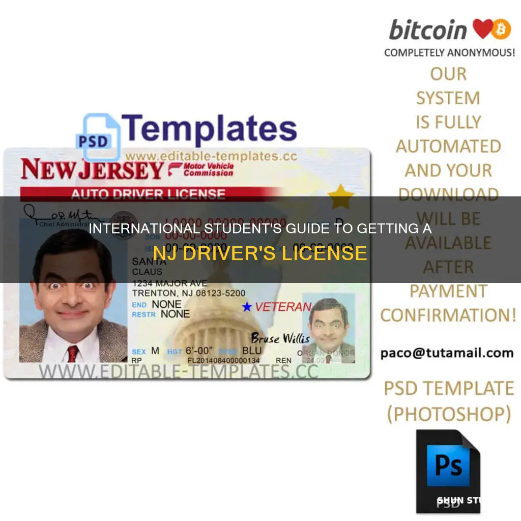 how to apply for drivers license in nj international student