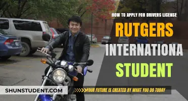 International Students: Getting a Driver's License at Rutgers
