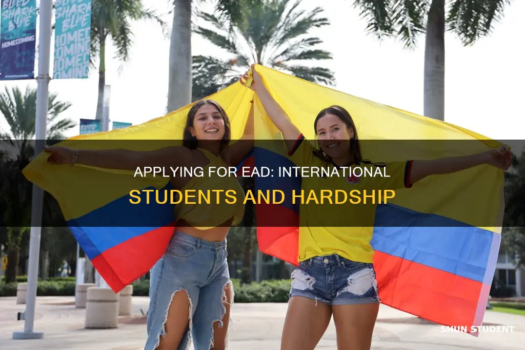 how to apply for ead international student hardship