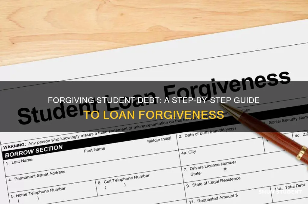 how to apply for forgiveness of student loan