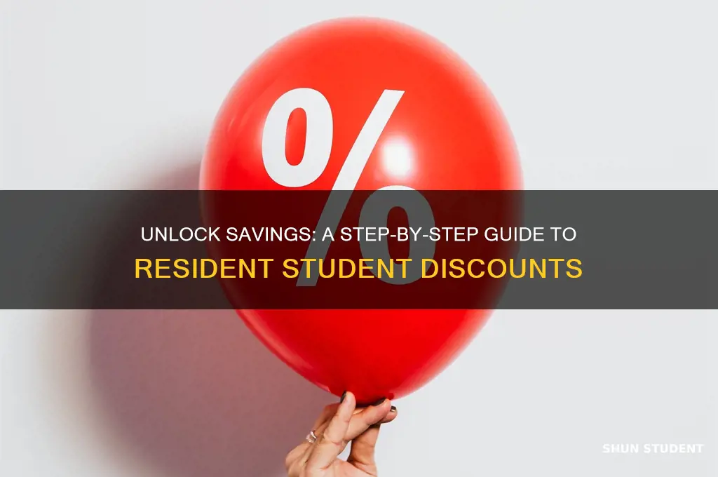 how to apply for resident student discount