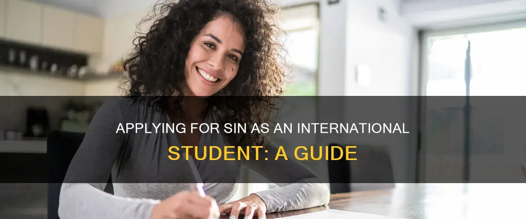 how to apply for sin as an international student