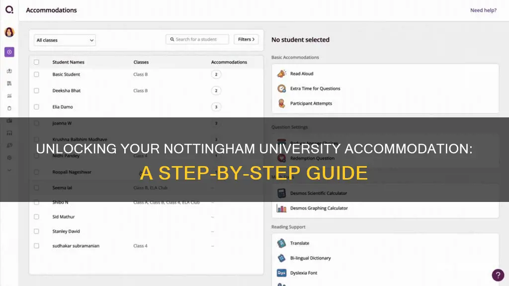 how to apply for student accommodation nottingham university