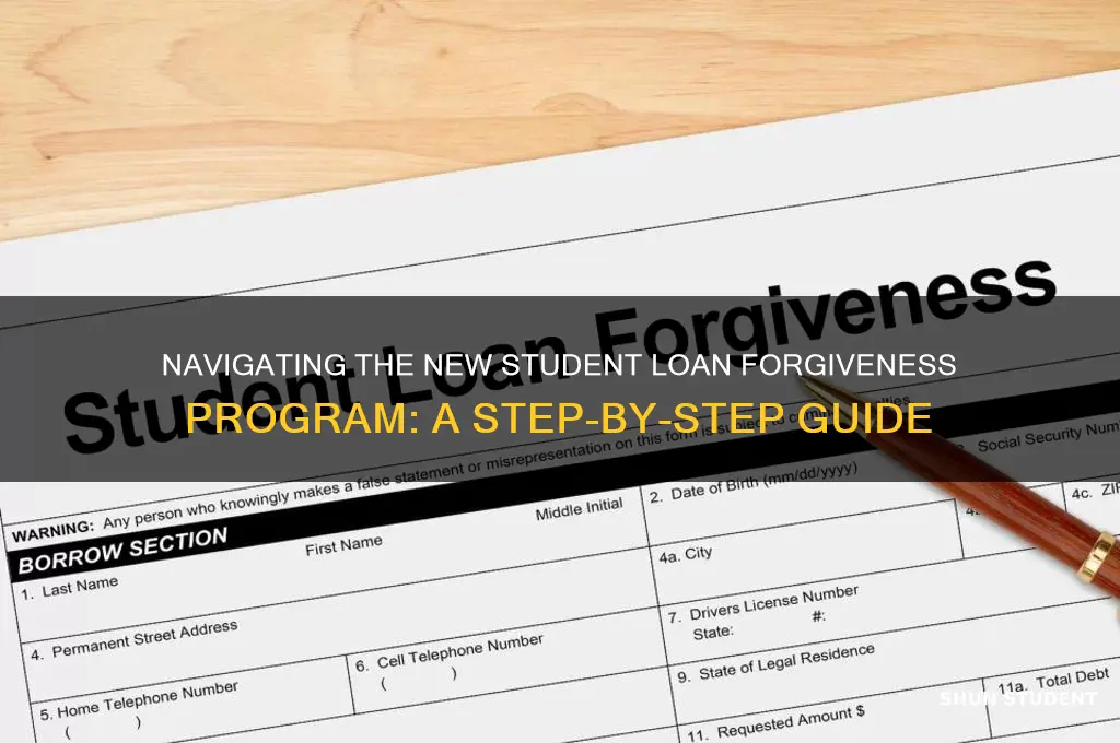how to apply for the new student loan forgiveness program
