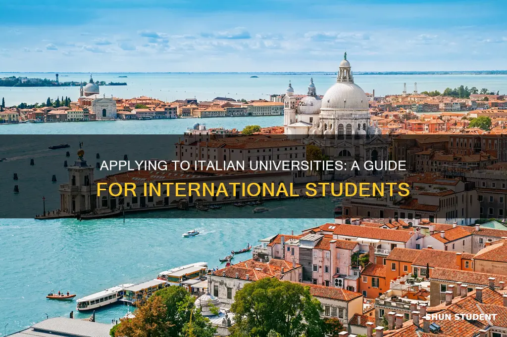 how to apply for university in italy for international students