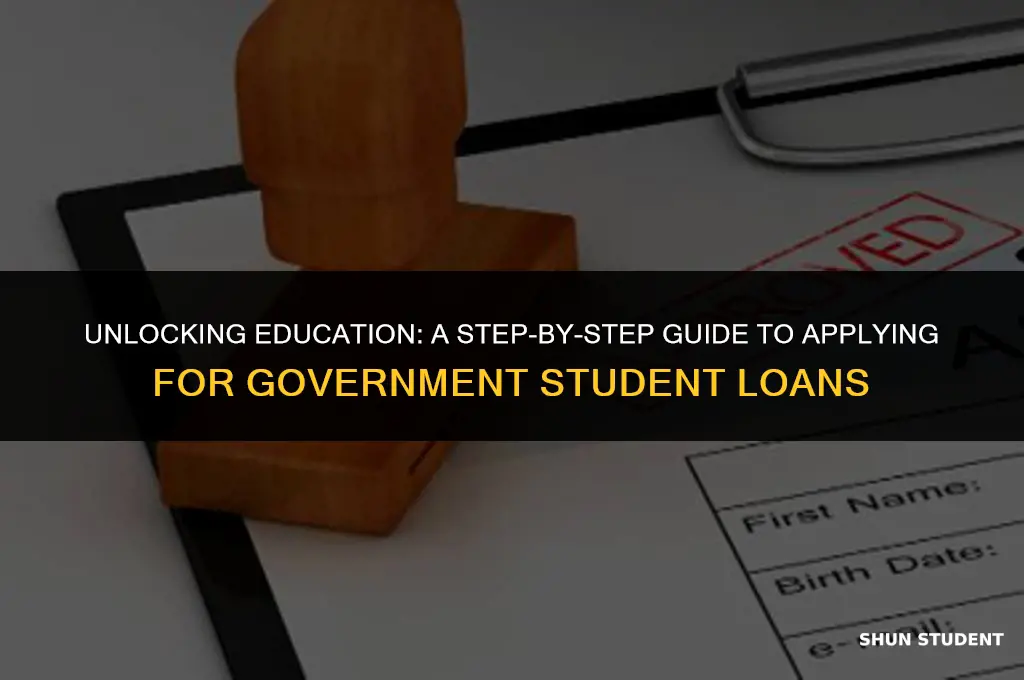 how to apply government student loans
