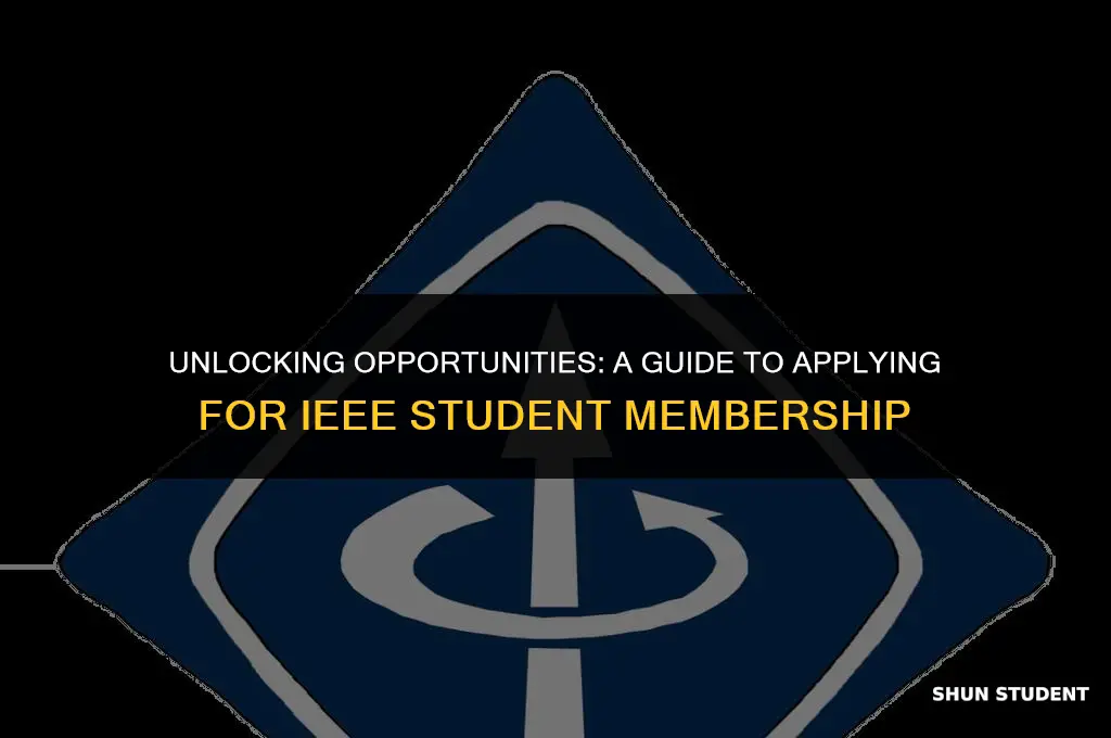 how to apply ieee student membership