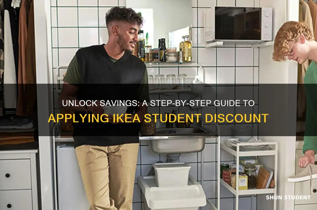 how to apply ikea student discount