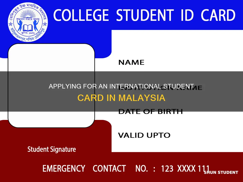 how to apply international student card in malaysia