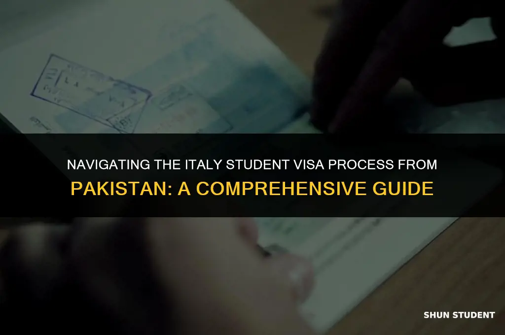 how to apply italy student visa from pakistan