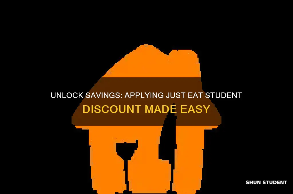 how to apply just eat student discount