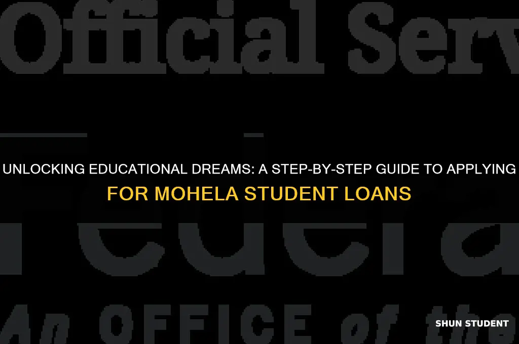 how to apply loans at mohela student