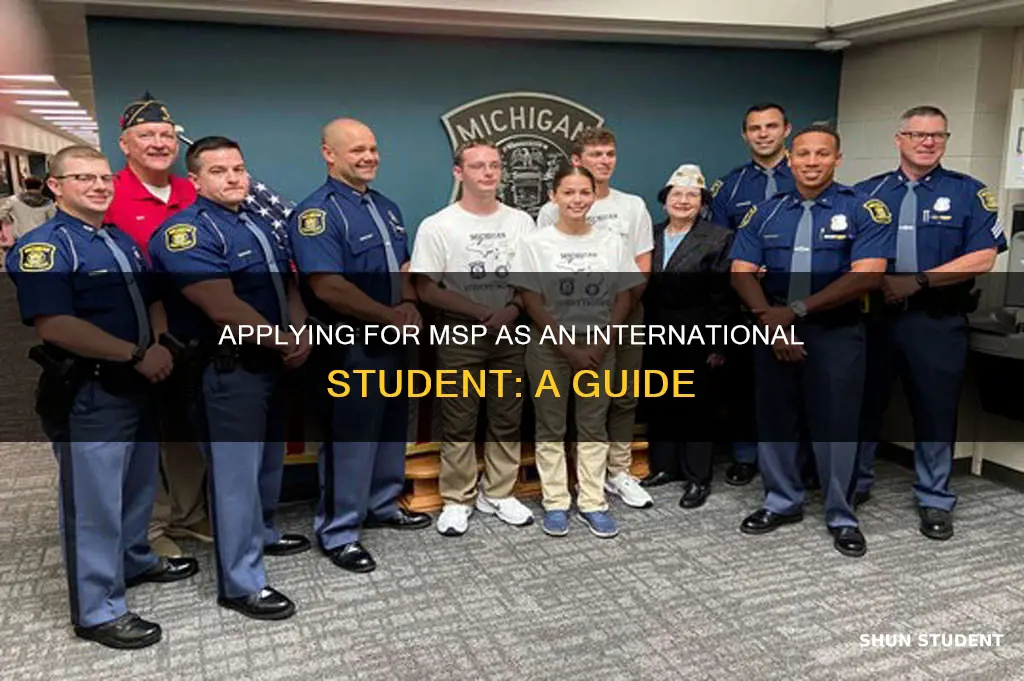 how to apply msp for international student