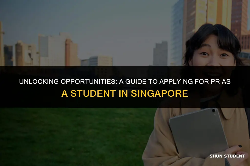 how to apply pr for student in singapore