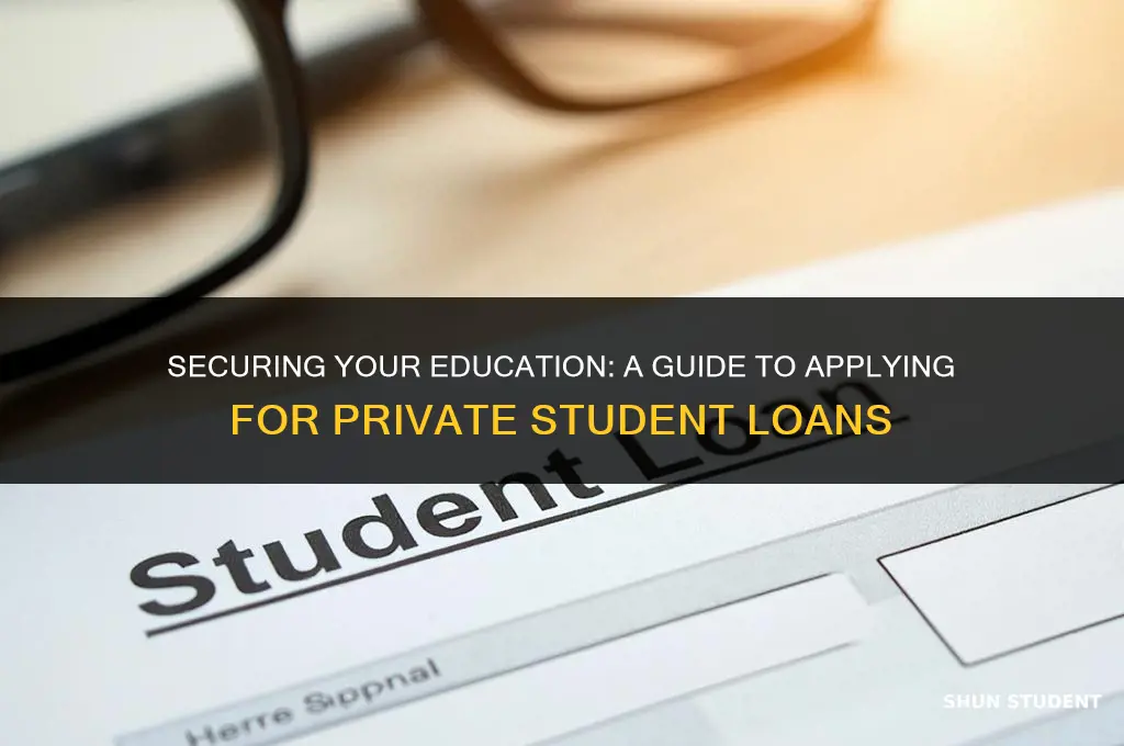 how to apply private student loans
