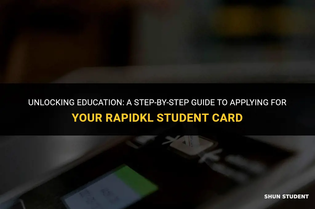 how to apply rapidkl student card