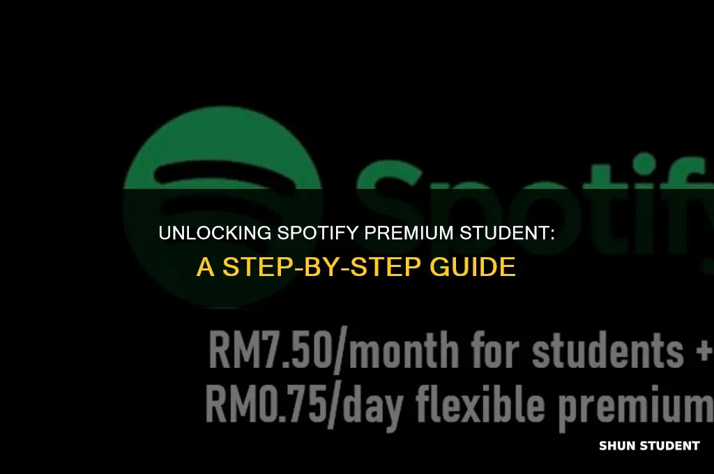 how to apply spotify premium student