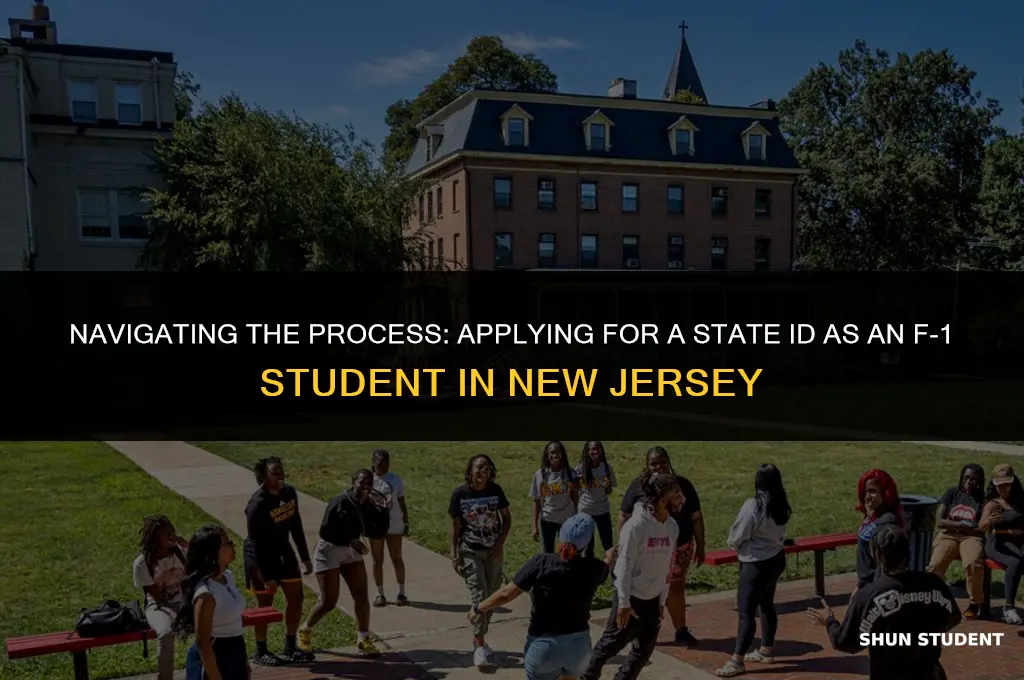 how to apply state id for f1 student nj