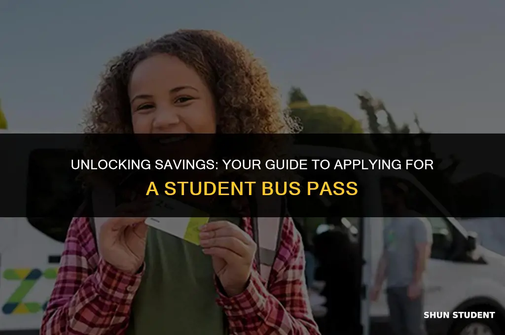 how to apply student bus pass