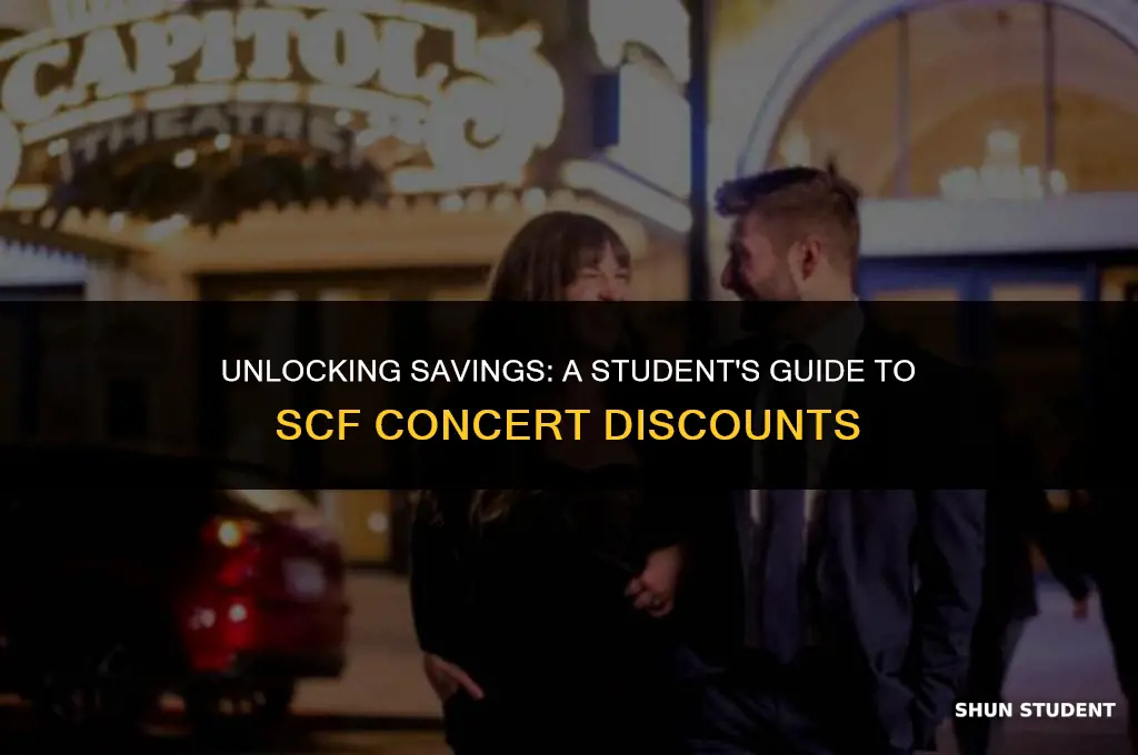 how to apply student code for scf concerts