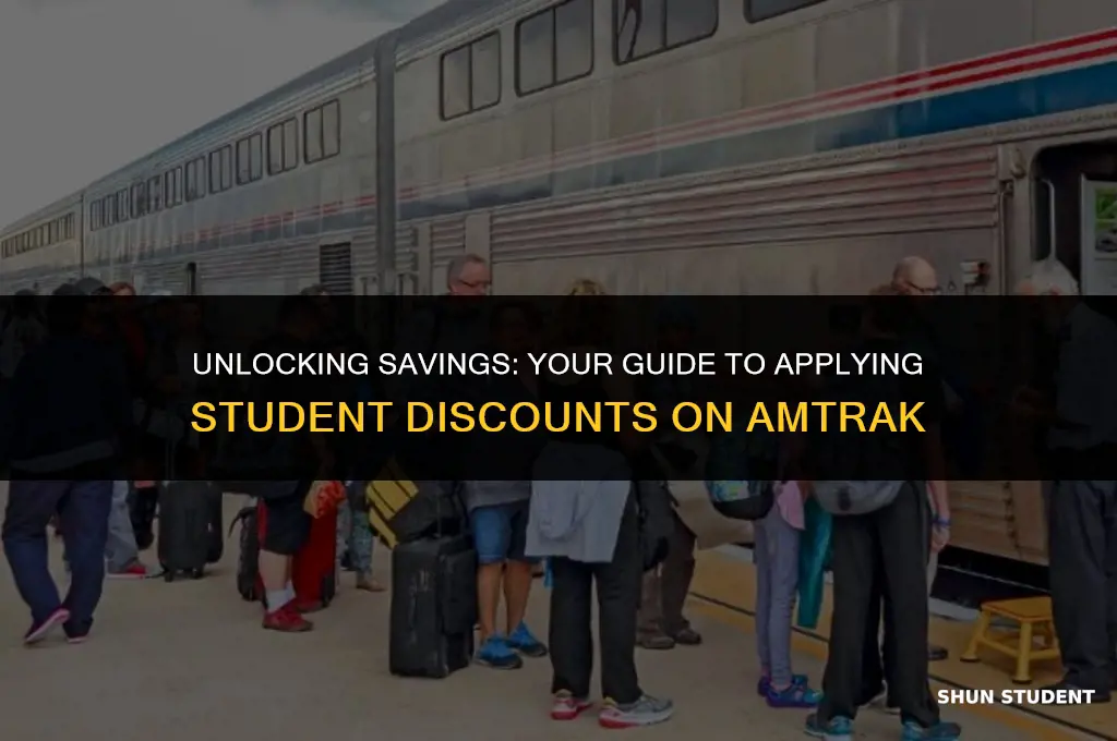 how to apply student dicount amtrack