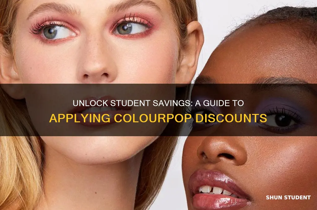 how to apply student discount colourpop