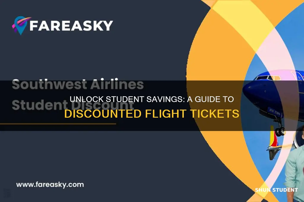 how to apply student discount on flight tickets