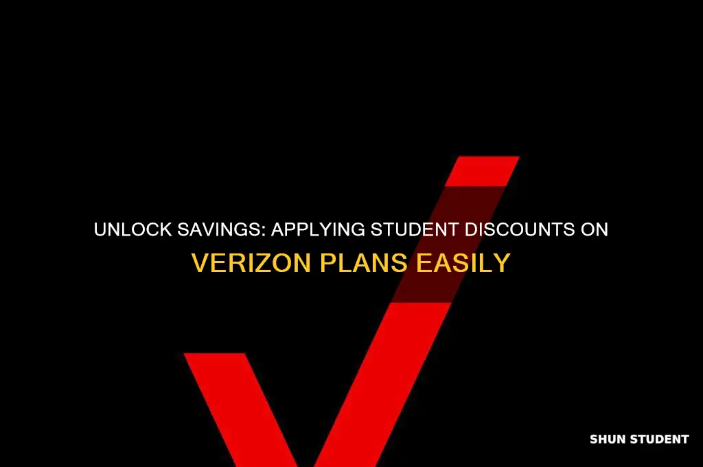 how to apply student discount on verizon