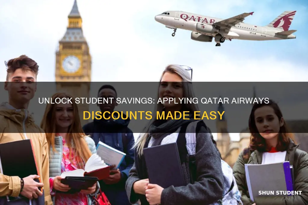 how to apply student discount qatar airways