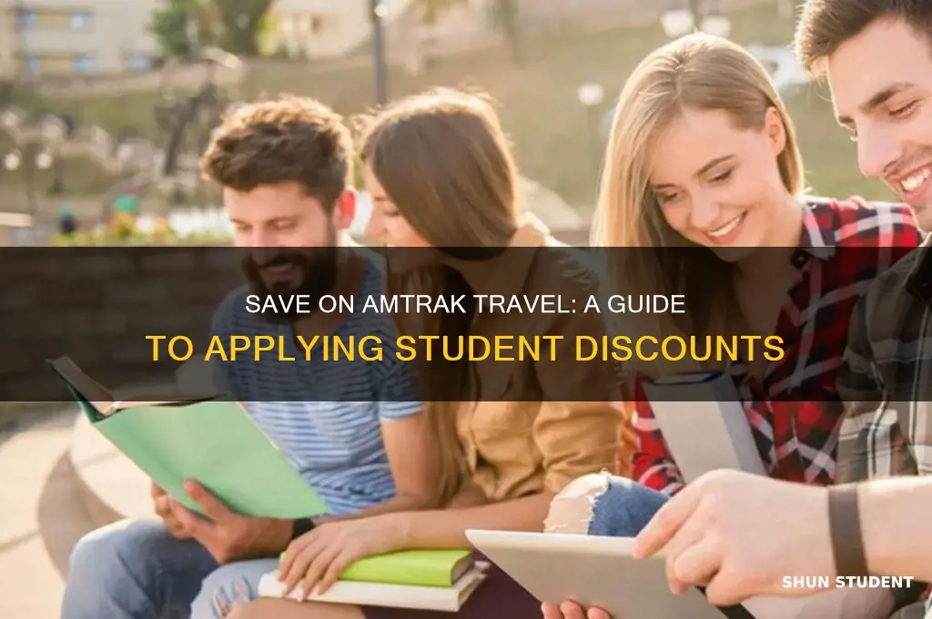 how to apply student discount to amtrak