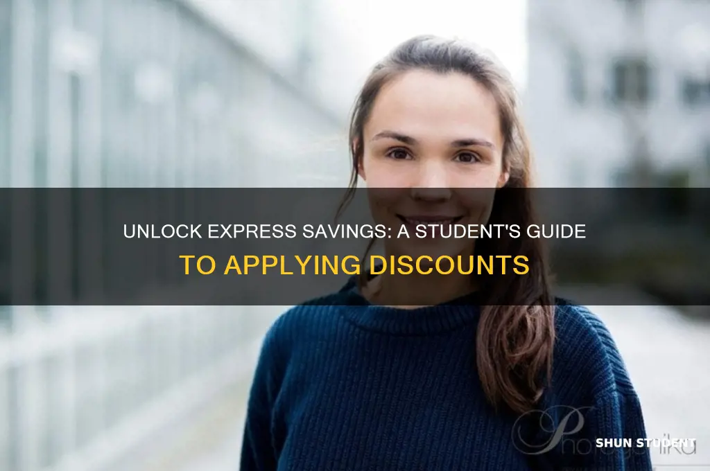 how to apply student discount to express