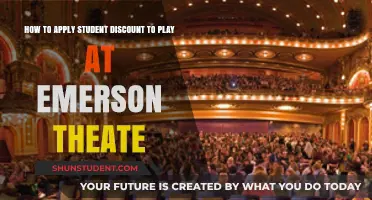 Unlock Student Savings: Applying Discounts at Emerson Theatre Made Easy