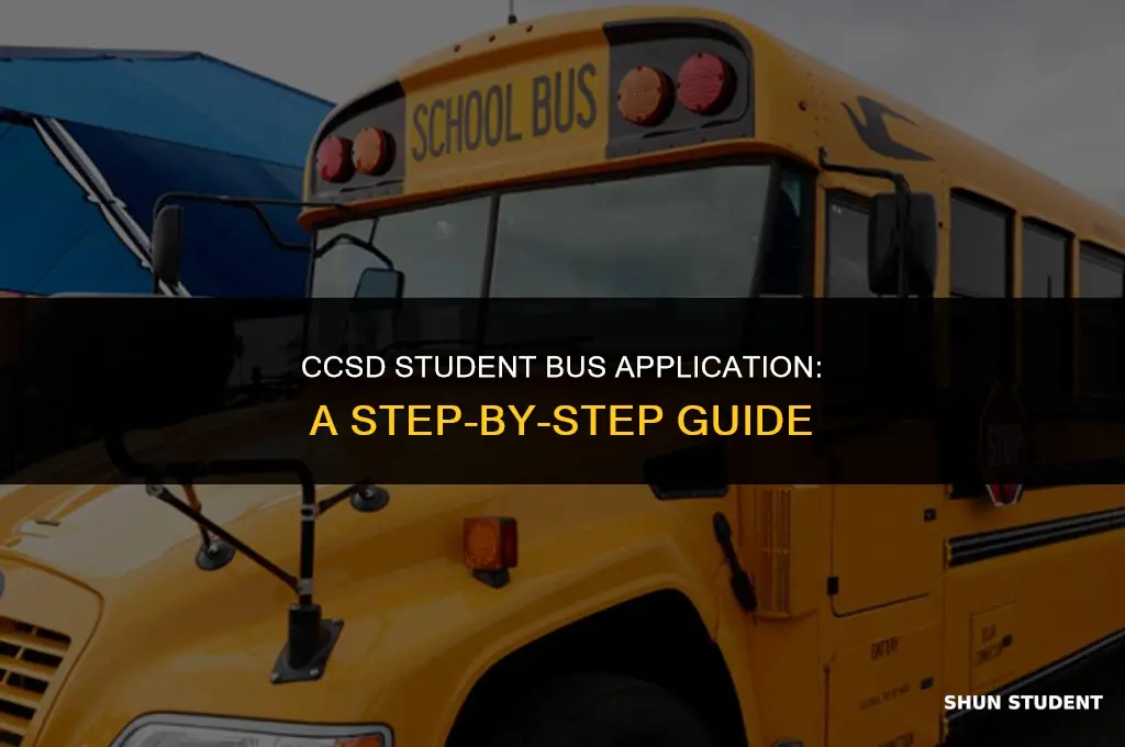 how to apply student for bus at ccsd