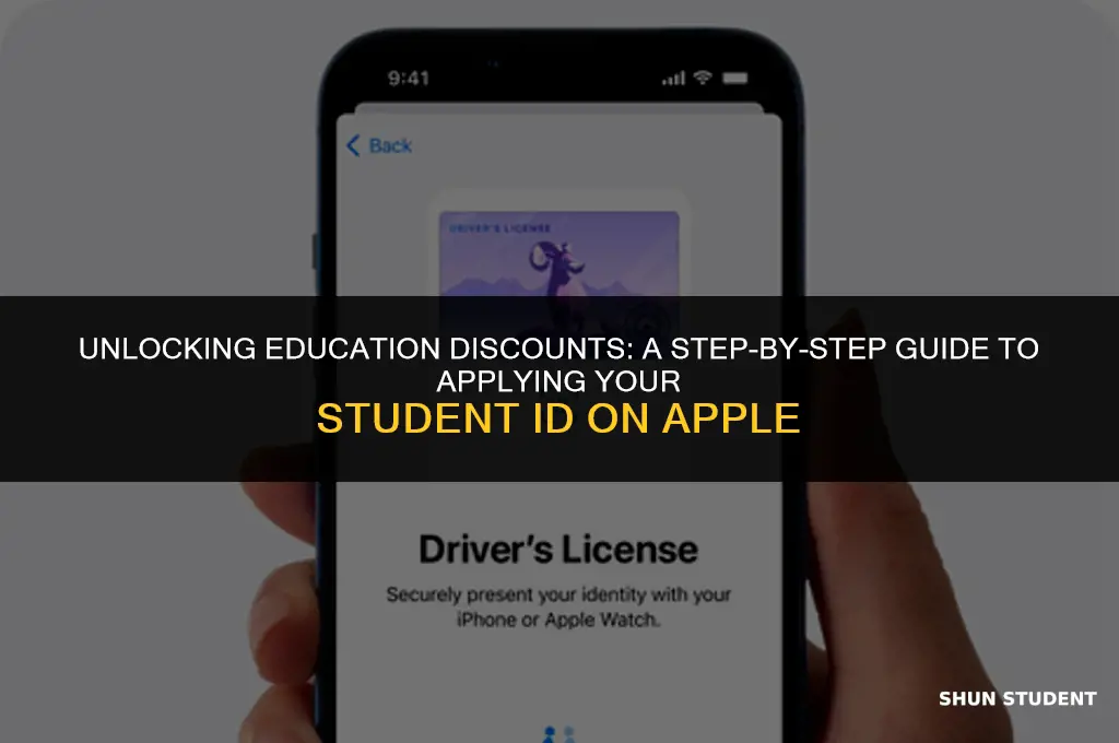 how to apply student id in apple