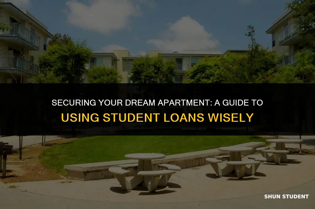 how to apply student loan to apartment