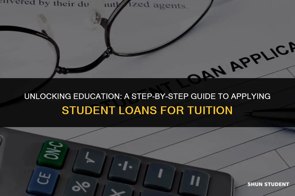 how to apply student loan to tuition