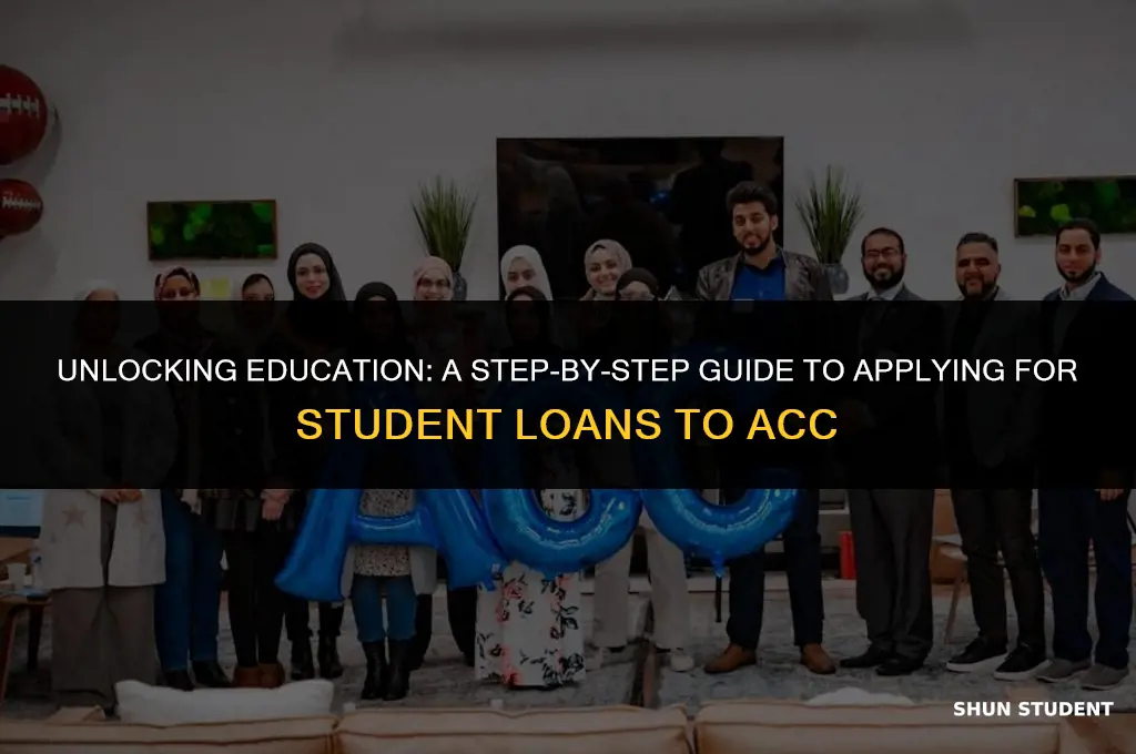 how to apply student loans to acc