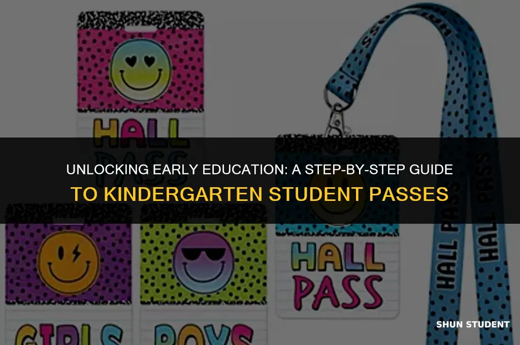 how to apply student pass for kindergarten