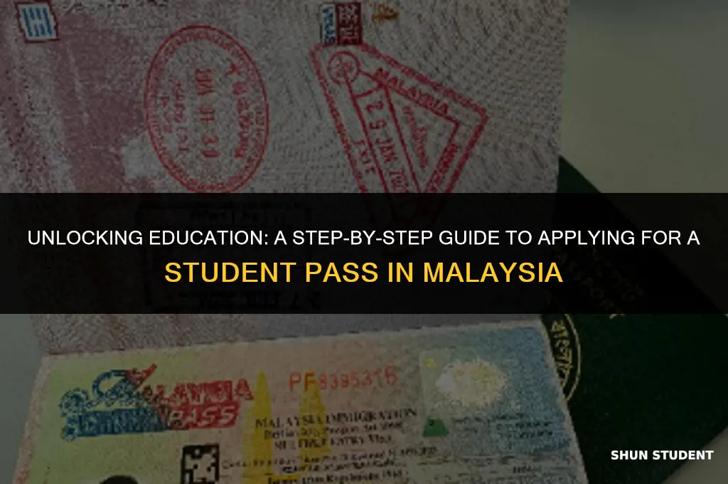 how to apply student pass in malaysia