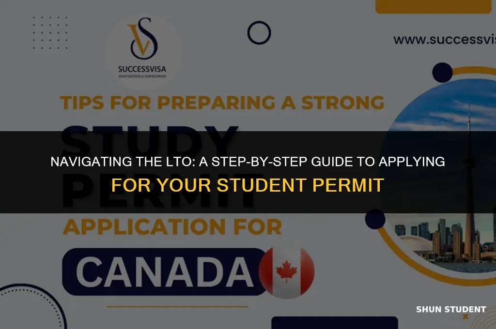 how to apply student permit in lto